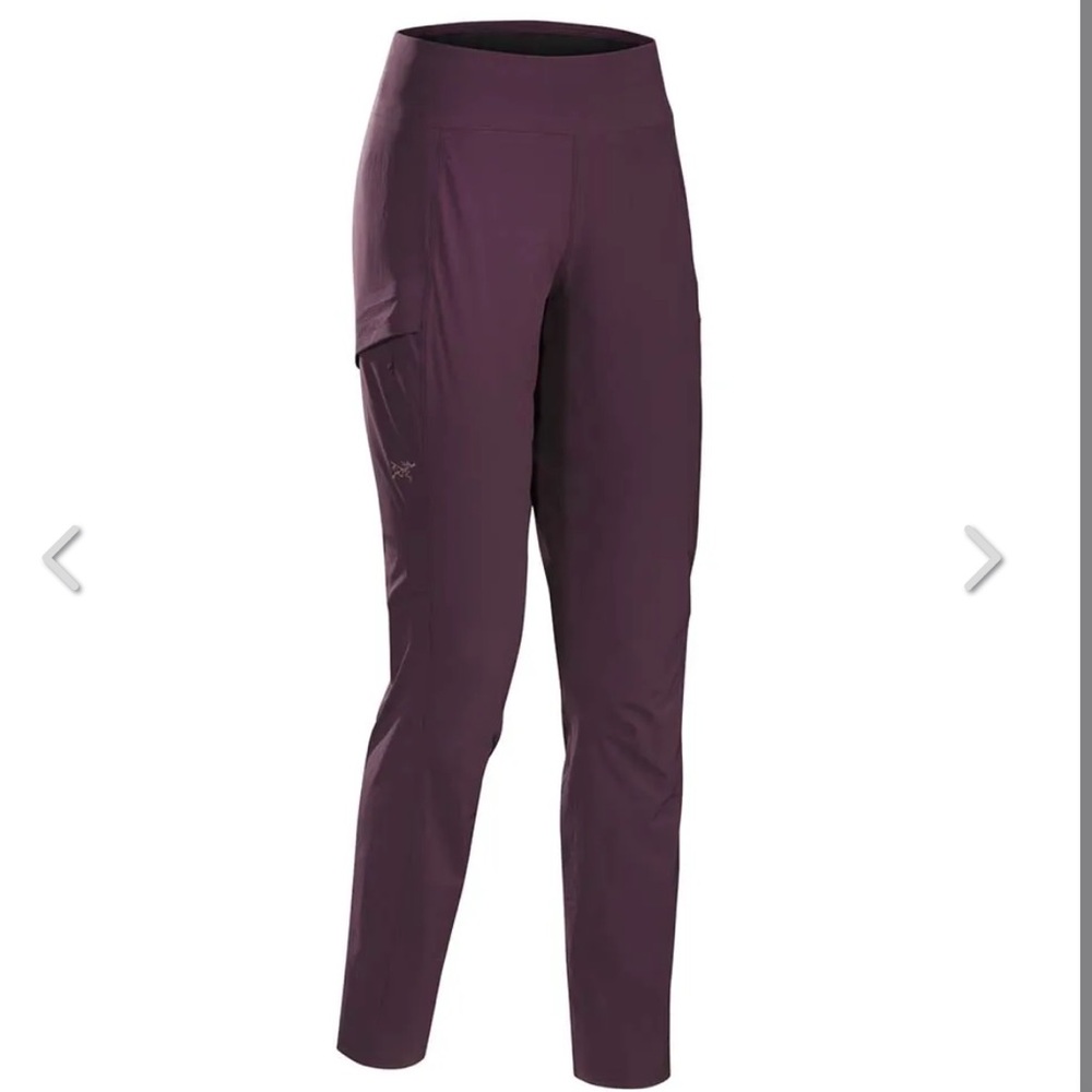 Arc'teryx Sabria Pants with matching beanie Dark Purple 2